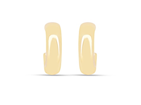 18K Vermeil Gold Over Silver Open Chunky Hoop Earrings For Gf