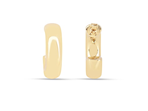 18K Vermeil Gold Over Silver Open Chunky Hoop Earrings For Gf