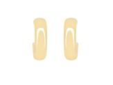18K Vermeil Gold Over Silver Open Chunky Hoop Earrings For Gf