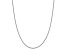 Sterling Silver Rhodium-plated 1.5mm Box Chain Necklace