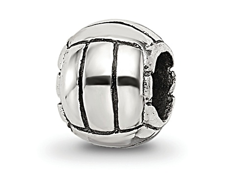 Sterling Silver Volleyball Bead