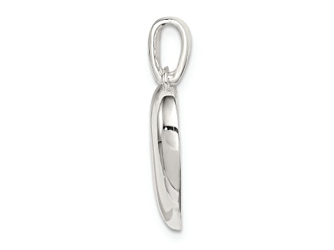 Sterling Silver Polished Heart Pendant