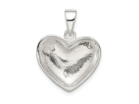 Sterling Silver Polished Heart Pendant