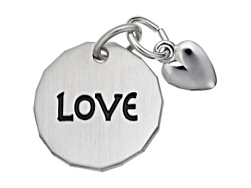 Picture of Silver Love Tag W/ Heart Charm