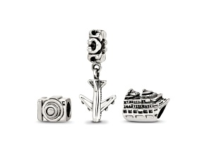 Sterling Silver Reflections Travel Bug Boxed Bead Set
