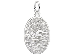 Silver Swimmer Charm