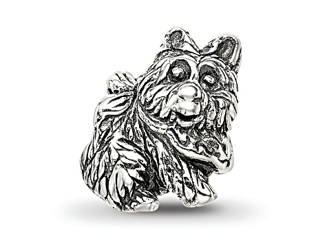 Sterling Silver Dog Bead