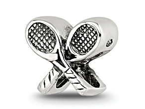 Sterling Silver Tennis Racquets Bead