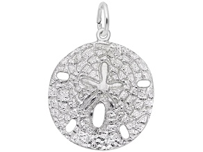 Silver Sand Dollar Charm