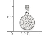 Rhodium Over Sterling Silver MLB Seattle Mariners LogoArt Circle Pendant