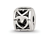 Sterling Silver Heart Clip Bead