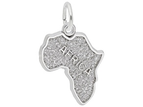 Silver Africa Charm