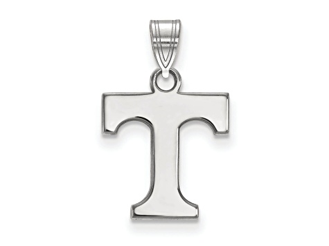 Rhodium Over Sterling Silver LogoArt University of Tennessee Small Pendant