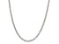 Sterling Silver 4.55mm Fancy Patterned Rolo Chain Necklace