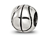 Sterling Silver Basketball Bead