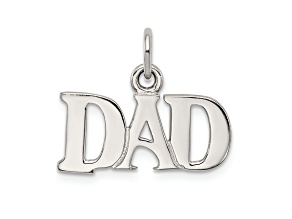 Sterling Silver Dad Charm