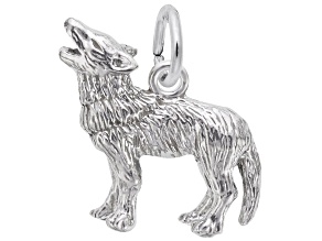 Silver Wolf Charm