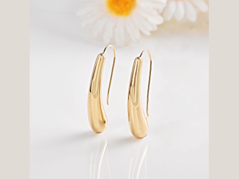 18K Vermeil Gold Over Silver Teardrop Lightweight Earrings