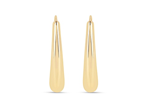 18K Vermeil Gold Over Silver Teardrop Lightweight Earrings