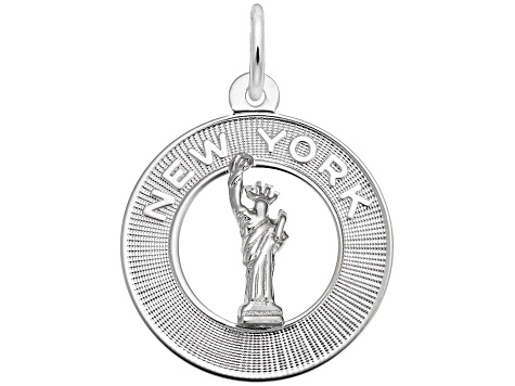 Silver New York Charm - 1775YA | JTV