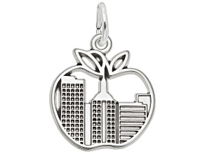 Silver New York Skyline Charm