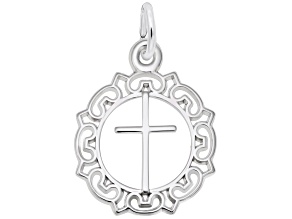 Silver Cross Charm