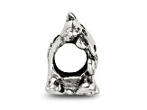 Sterling Silver Kids Cow with Bow Bead
