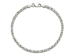 Sterling Silver 2.5mm Byzantine Chain