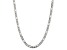 Sterling Silver 5.5mm Pavé Flat Figaro Chain