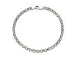 Sterling Silver 4mm Rolo Chain Bracelet