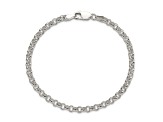 Sterling Silver 4mm Rolo Chain Bracelet