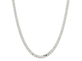 Sterling Silver 4.5mm Curb Chain Necklace