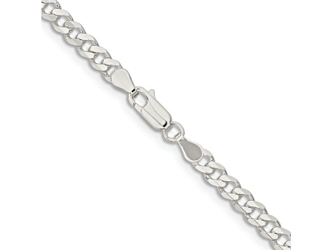 Sterling Silver 4.5mm Curb Chain Necklace