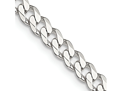 Sterling Silver 4.5mm Curb Chain Necklace