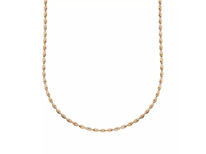 18k Rose Gold Over Silver Oval Chain Necklace-24"