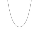 925 Sterling Silver 1.5mm Round Box Chain Necklace - 24"