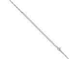 Sterling Silver 1.4mm Singapore Chain with 4-inch Extension Necklace