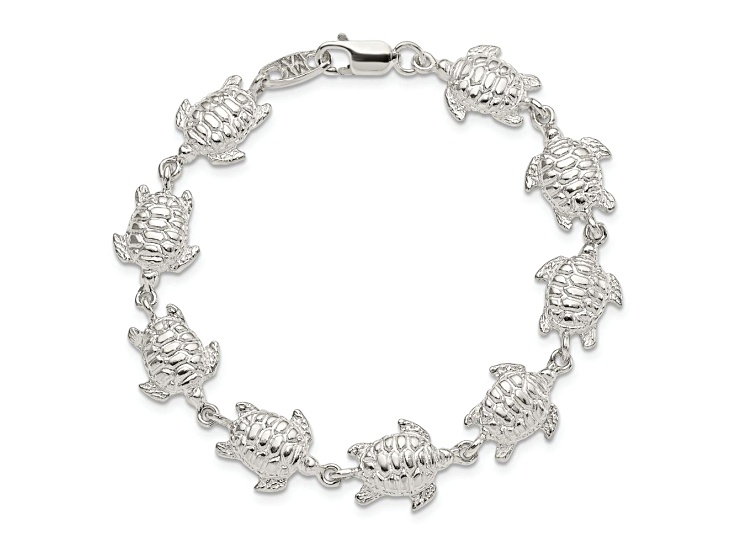 Sterling Silver Sea Turtles Bracelet - 182CNA | JTV