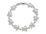 Sterling Silver Sea Turtles Bracelet