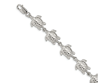 Sterling Silver Sea Turtles Bracelet