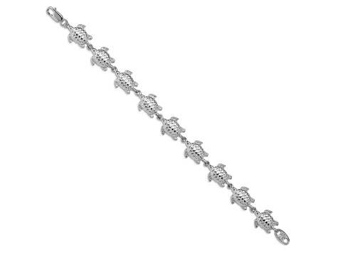 Sterling Silver Sea Turtles Bracelet