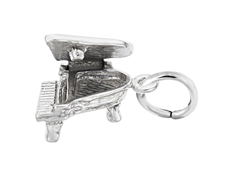 Silver Piano Charm