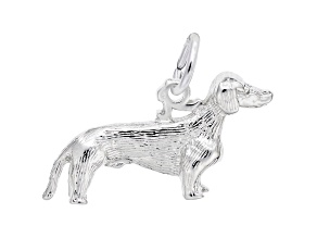 Silver Dachshund Charm