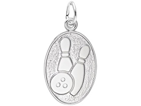 Silver Bowling Charm