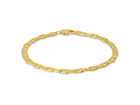 18K Yellow Gold Over Sterling Silver 3mm 