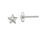 Sterling Silver Polished Star Children's Post Earrings