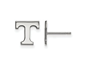 Rhodium Over Sterling Silver  LogoArt University of Tennessee Extra Small Post Earrings