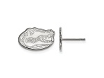 Rhodium Over Sterling Silver  LogoArt University of Florida Extra Small Post Earrings