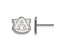 Rhodium Over Sterling Silver  LogoArt Auburn University Extra Small Post Earrings