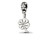 Sterling Silver 4-leaf Clover Dangle Bead